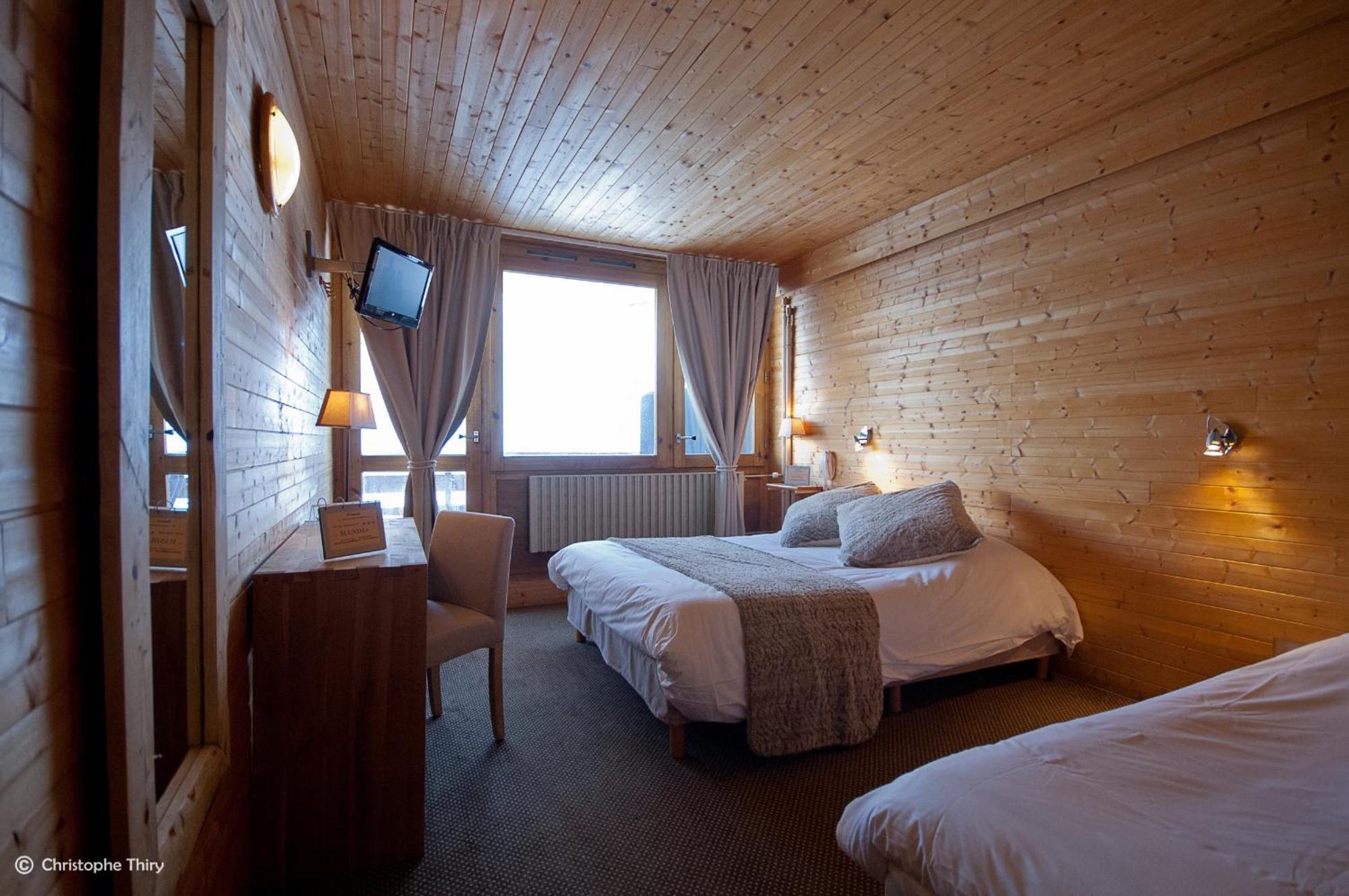 Hotel-Restaurant La Mandia La Mongie Eksteriør bilde